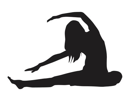 silueta de mujer haciendo yoga actitud 22386095 PNG
