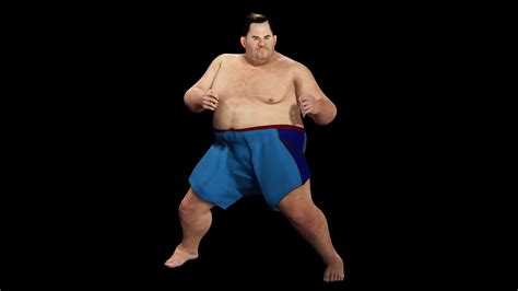3D model Fat Man naked and clothed VR / AR / low-poly | CGTrader
