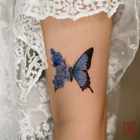 Tattoo Rose Butterfly at Marjorie Clouse blog