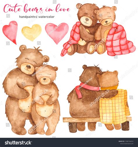 Clipart Of Bears Hugging