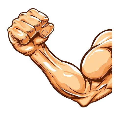 팔을 구부리는 만화
