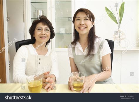 Japanese Mother Inlaw Daughterinlaw Smile Stock Photo (Edit Now ...