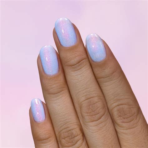 ILNP Rainshower - Pastel Periwinkle Blue Shimmer Nail Polish | Nail ...