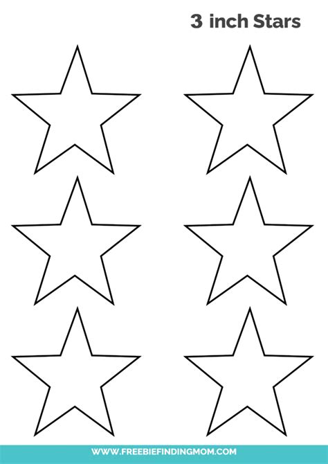 Free Printable Star Template With Lines