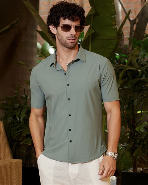 Mens Green Shirt