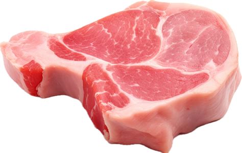 AI generated raw pork chop png 35642285 PNG