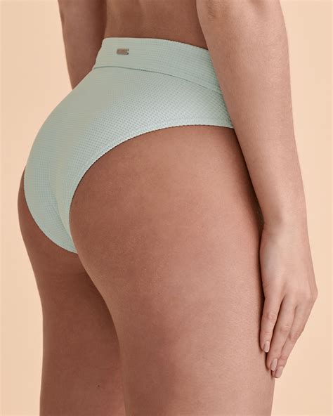 BILLABONG Waffle Knit Mid-rise Bikini Bottom - Blue | Bikini Village