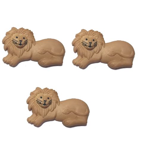 Lion / Wild Thing 3 pieces | Novelty Buttons for Sewing and Crafts
