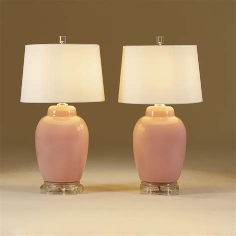 Pair of 1960s Hollywood Regency rosy pink lamps with… | Valerie Wade