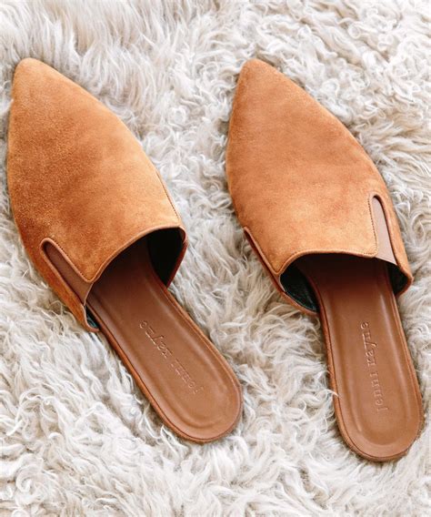 Womens Suede Mules