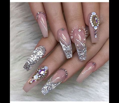 Bling Wedding Nails, Bling Nail Art, Bling Acrylic Nails, Nail Art ...