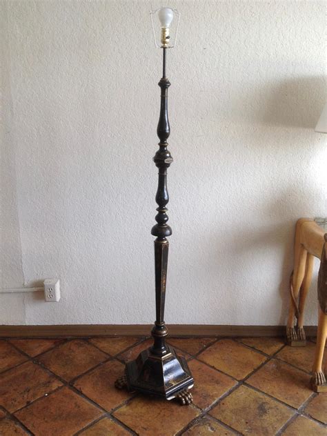 Chinoiserie Floor Lamp With Custom Shade at 1stDibs | primitive floor ...