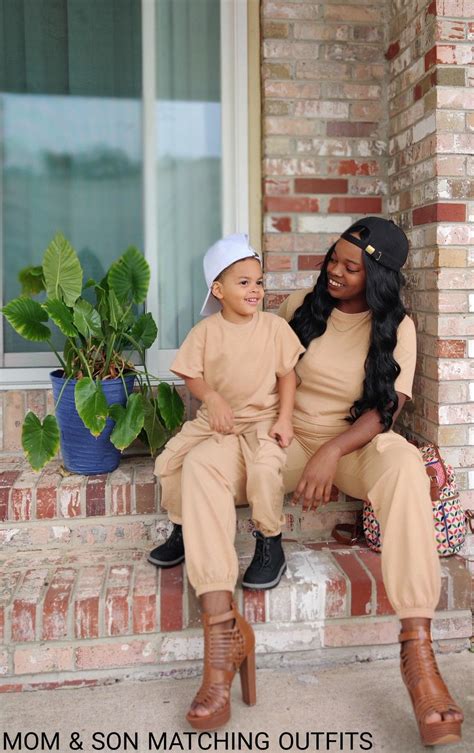 Mom and Son Matching Outfits | Mom and son outfits, Mother son matching ...