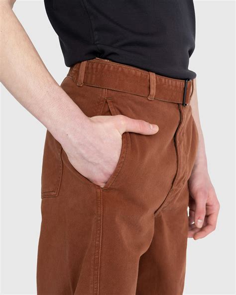 Lemaire – Twisted Belted Pants Brown | Highsnobiety Shop