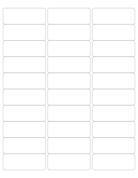 Free Templates for Avery Labels 5160 - williamson-ga.us