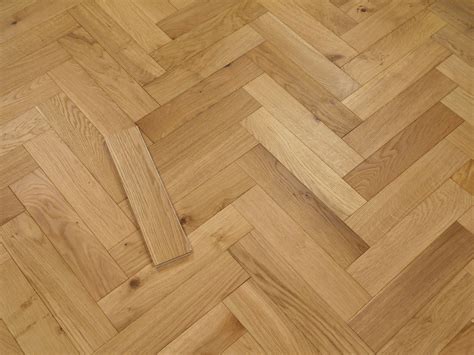 Timbercraft Herringbone Engineered Oak Parquet Flooring, Brushed ...