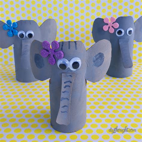 Toilet Paper Tube Elephant - DIY Thought