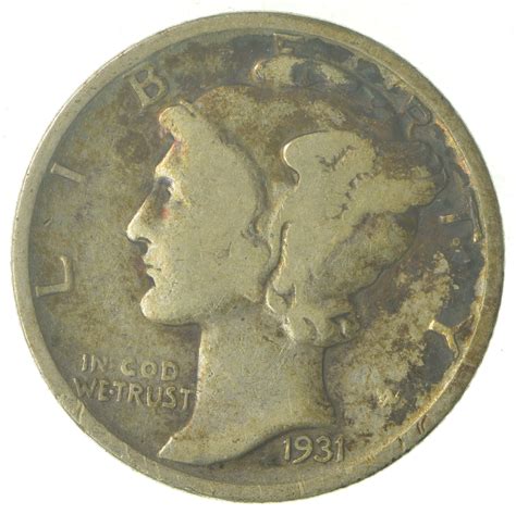 Over 70 Years Old United States Mercury Head Dime - 1931 | Property Room