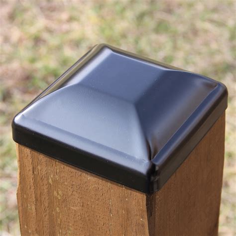 Steel Post cap for 6x6 wood post - Madison Iron and Wood