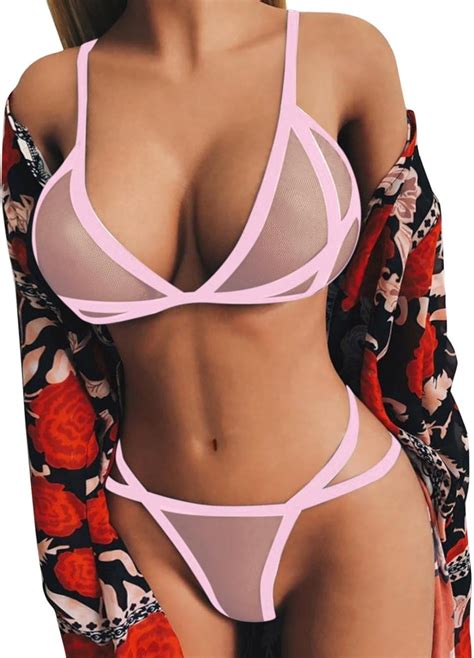 Sheer Micro Bikini See Through Extreme Bikinis Slutty Thong Bathing ...