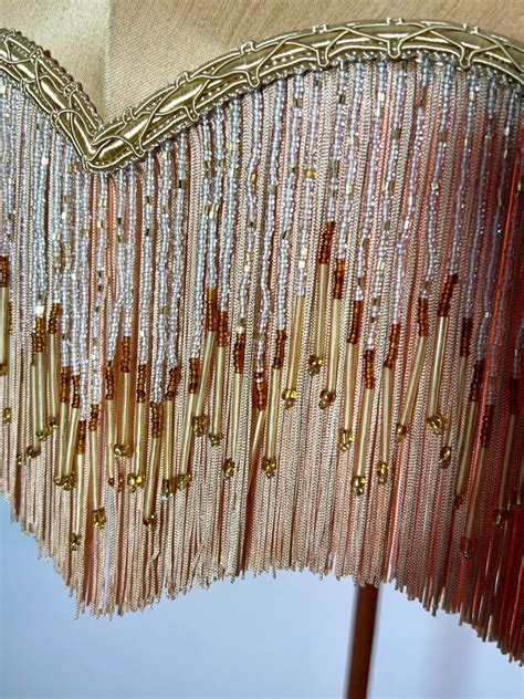 Antique Corinthian Column Brass Floor Lamp with Fringed Lampshade ...