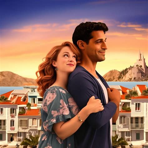 Poster for a romantic comedy set in stereotypical… : r/midjourney