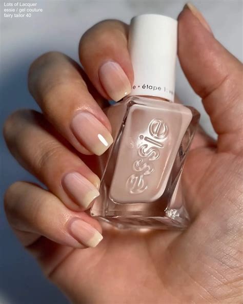 essie gel couture fairy tailor Review + Swatches
