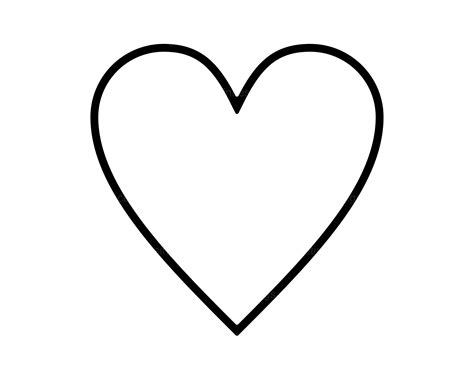 Heart Outline Drawing _ Heart Outline Clip Art - HUYHV