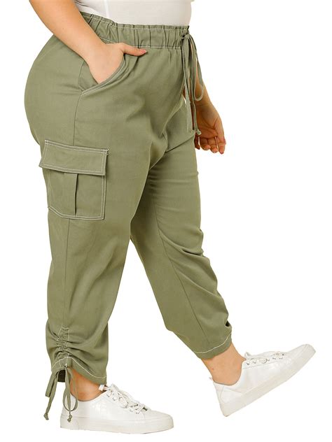Terra & Sky Women's Plus Size Skinny Cargo Pant - Walmart.com