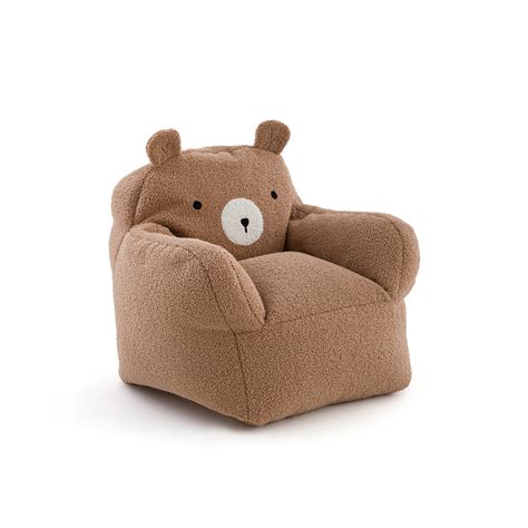 Poltrona Per Bambini Orso Paul Knorrtoys - Morbida In Cotone E Schiuma, Bianca, Ideale Per La Cameretta