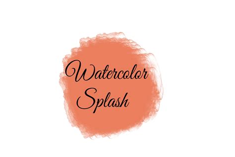 Burnt Sienna Watercolor Splash Clipart Graphic by Rizu Designs ...