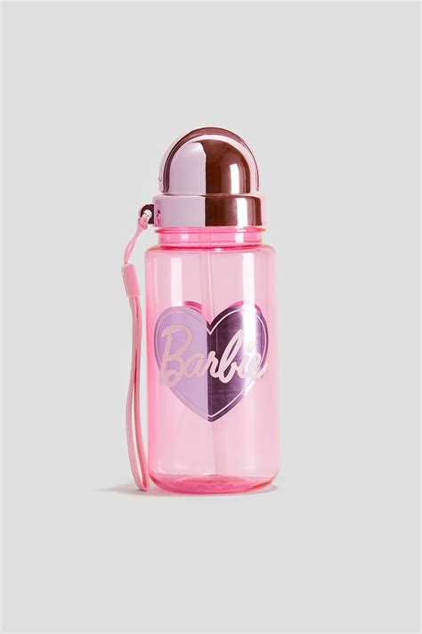 Printed Water Bottle - Pink/Barbie - Kids | H&M US