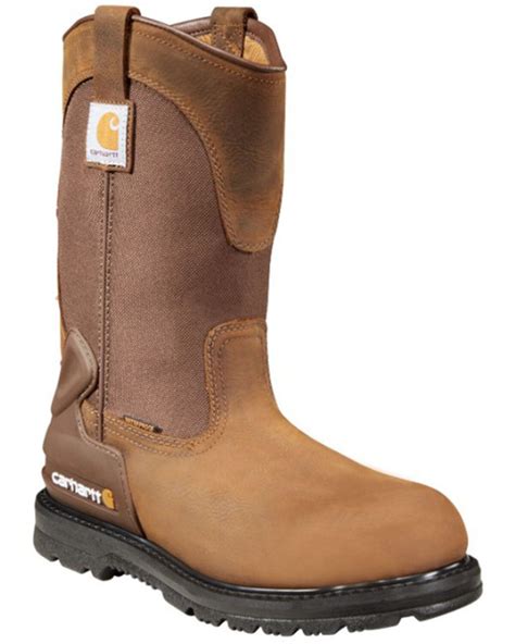 Mens Brown Construction Boots