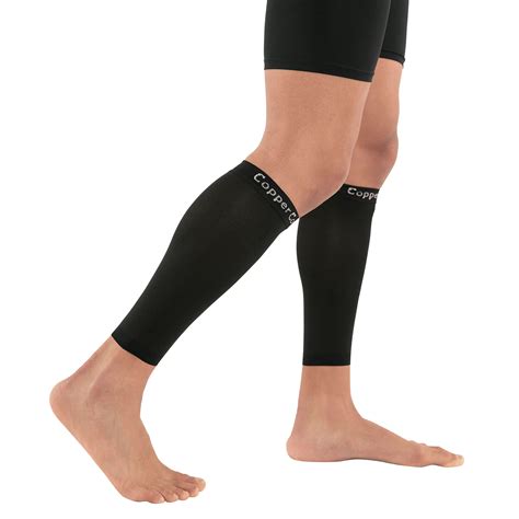 Snapklik.com : Copper Compression Calf Sleeves For Shin Splints