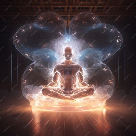 Premium Photo | Meditation Energy Flow and Tranquility AI Generated image