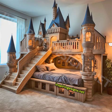 These giant harry potter hogwarts castle kids beds bring the wizarding ...