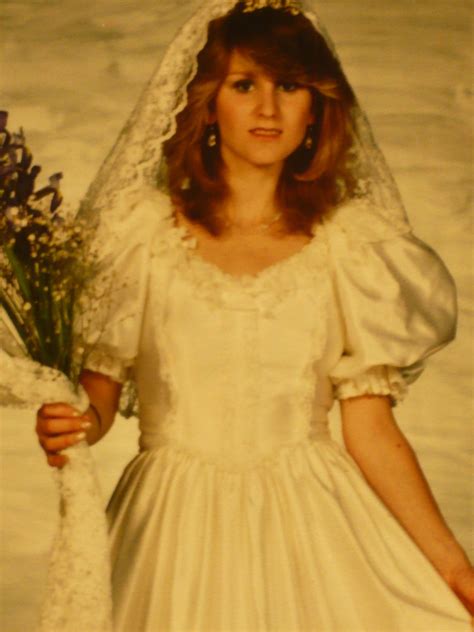 1980's Bride. | Bridal gowns vintage, Long gown for wedding, 1980s ...