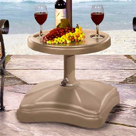 Umbrella Base Patio Table at Liam Edgar blog