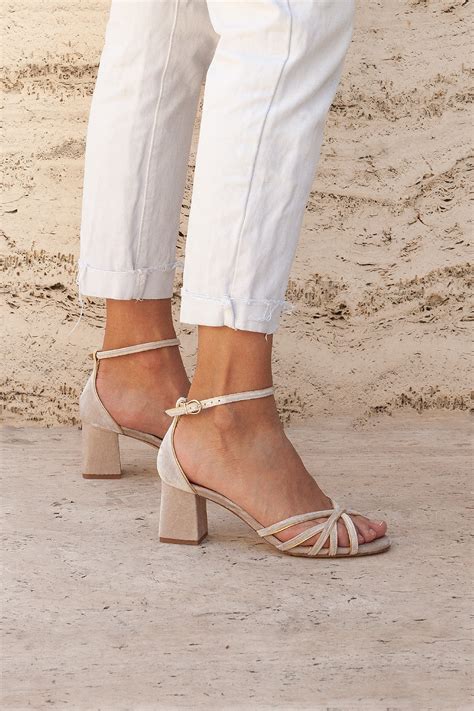 flordeasoka | LOU white strappy sandals for bride