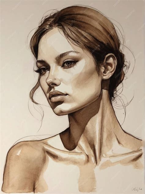 Drawing Pencil Woman