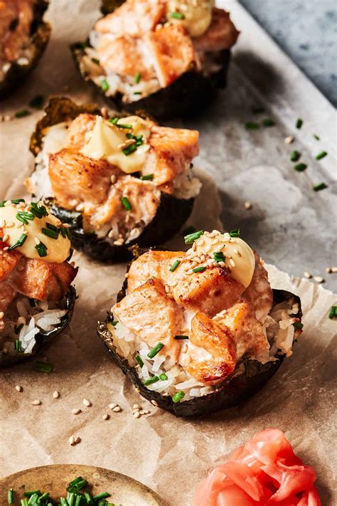 Viral TikTok Baked Salmon Sushi Cups - Kalejunkie
