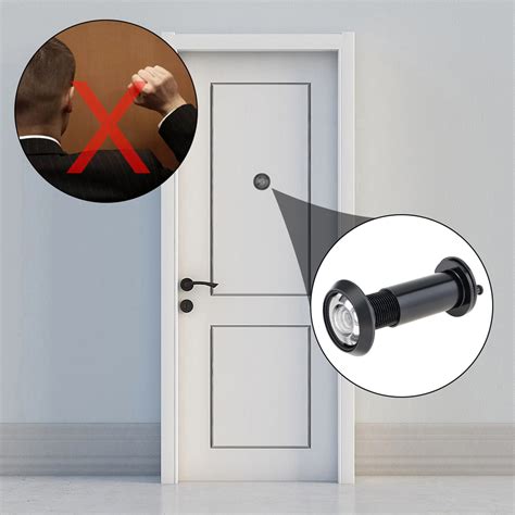 2pcs 200 Degree Peephole Door Viewer Security Peep Hole Hardware with Drill Bit | eBay