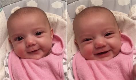 An 8-week-old baby girl says "I love you" - My CMS
