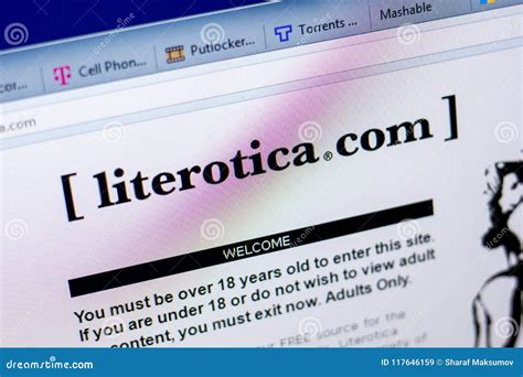Ryazan, Russia - May 27, 2018: Homepage of Literotica Website on the ...