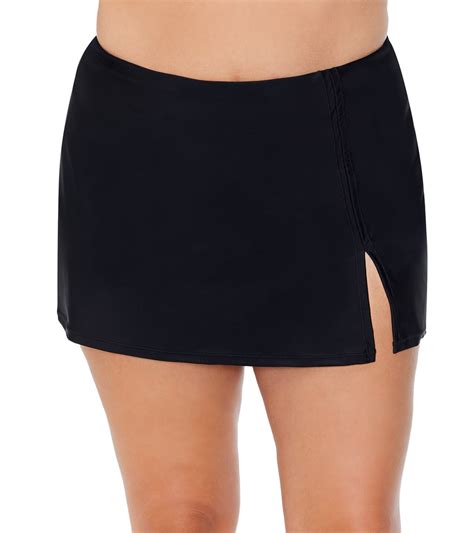 Raisins Women's Atlantic Solid Peru Plus Size Swim Skirt at SwimOutlet.com