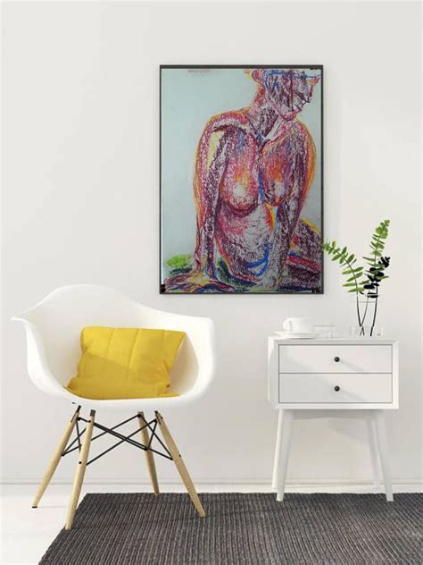 Nude Body Woman Painting, Original Nude Art, Woman Model Painting ...