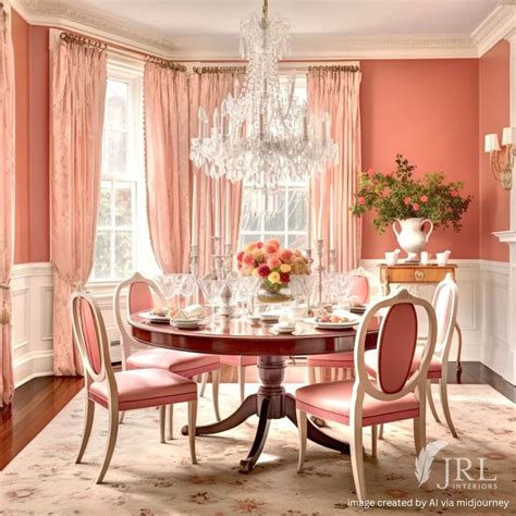 Coral Dining Room Paint