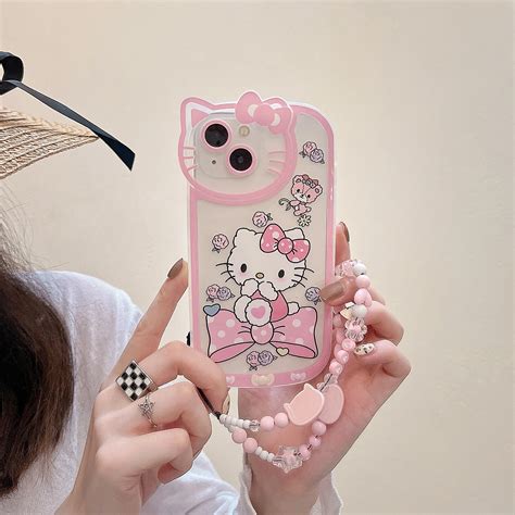 Cute-Pink-Bow-3D-Hello-kitty-Camera-Phone-Case-For-Iphone-11-12-13-Pro ...