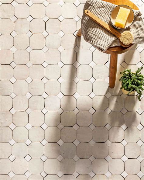 White Octagon Zellige | Zellige tile, Octagon tile, Laundry room flooring