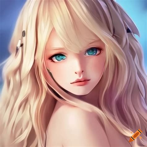 Illustration of a cute blonde anime girl